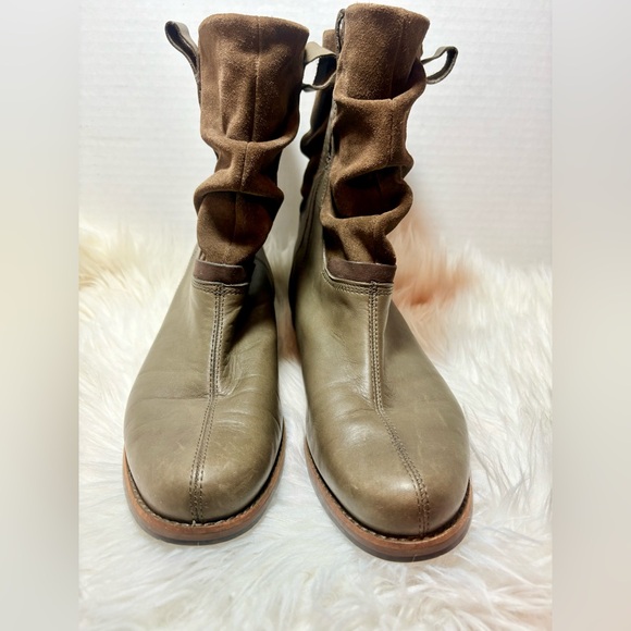PATAGONIA Addie Peat Brown Leather Suede Boots - Picture 6 of 8
